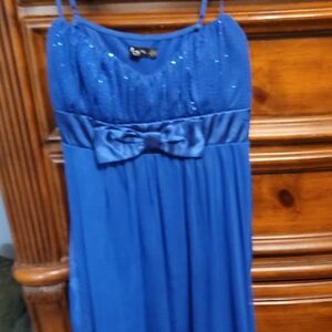 Ruby Rox Sparkling Blue Formal Dress